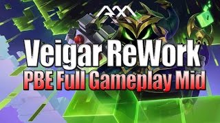 Veigar ReWork  PBE Full Gameplay  League of Legends [upl. by Enoid]