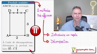 Produit scalaire avec une décomposition ♦ Méthode très efficace ♦ Première spécialité maths [upl. by Mccandless]