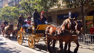 Barcelona Sant Medir de Gràcia 2023 Candy Festival Daytime Part 1 Spain [upl. by Fabyola130]