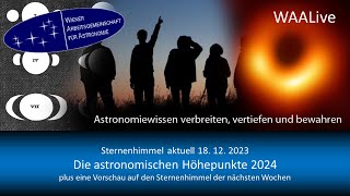 Sternenhimmel aktuell Die astronomischen Höhepunkte 2024 [upl. by Drofniw]