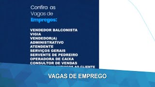 Vagas de Emprego [upl. by Jallier92]