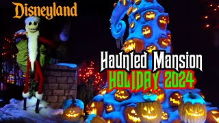 Haunted Mansion Holiday 2024 Ride POV  Nightmare Before Christmas Overlay at Disneyland Park 4K [upl. by Blackstock]