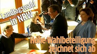 NRWLandtagswahl 2017 Spitzenkandidaten Armin Laschet CDU und Hannelore Kraft SPD [upl. by Ycrem]