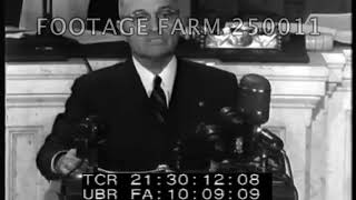 Truman Doctrine Speech to Congress  25001114  Footage Farm Ltd [upl. by Sterner]