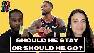 DAMIAN LILLARD SHOULD HE STAY OR SHOULD HE GO  Oddball [upl. by Milewski870]