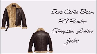 New B3 Bomber Fur Sheepskin Shearling Leather Jacket  B3 Bomber Collections  At Vanquishe [upl. by Adur861]