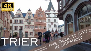 Trier the oldest city of Germany  Walking Tour 4K  November 2023 [upl. by Aleta987]