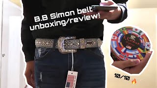 BB Simon Designer Belt UNBOXINGREVIEW 🔥 [upl. by Odnumde]