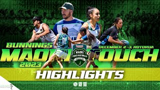 Highlights  Tāne Finals  Bunnings Māori Touch Nationals 2023 [upl. by Eirameinna]