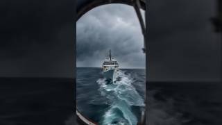 Sea storm  view from the porthole  shorts [upl. by Ettenaej]