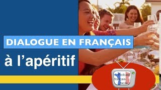 Dialogue en français à lapéritif podcastfrancaisfacile [upl. by Raleigh]