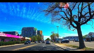 Driving in Montreal  Rue Jean Talon Montreal Canada [upl. by Krasnoff]