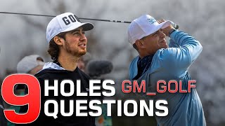 9 holes 9 questions with Garrett Clark gmgolf [upl. by Berner418]