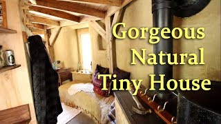 Gorgeous Straw Bale Tiny House Youve Gotta See to Believe [upl. by Ahcropal650]