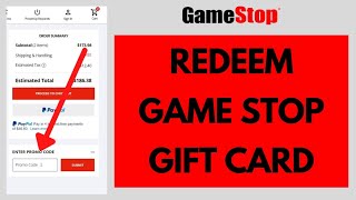 How To Redeem GameStop Gift Card  Use GameStop Gift Card Online 2022 [upl. by Ecar55]