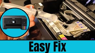 Epson ET 2750  How To Clean Printhead  Printer Error Solved [upl. by Karlise]