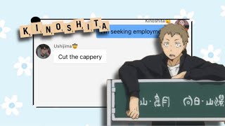 Kinoshita gets a job  haikyuu text [upl. by Loralyn]