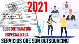 Servicios Especializados de Subcontratación Laboral  Disposiciones Generales Explicación [upl. by Tillo418]