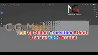 Text to Object Transition Effect Blender VFX Turorial in Hindi 00 [upl. by Quartet]