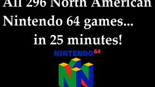 Every Nintendo 64 Game in One Video [upl. by Nyledam]