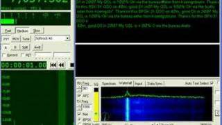 Amateur Radio Softrock KGKSDRWinPSKPSK31 decode [upl. by Nodab]