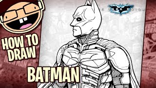 How to Draw BATMAN The Dark Knight  Narrated Easy StepbyStep Tutorial [upl. by Hsejar]