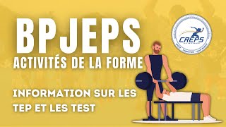 BPJEPS AF  Information sur les TEP et les TEST [upl. by Virginie]