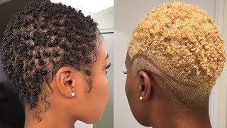 How to Safely Bleach Natural Hair Black to Blonde  Dyeing Short Natural Hair  Nia Hope [upl. by Anertak]