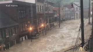 Flash flooding hits Ellicott City Maryland [upl. by Aneehsor862]