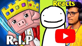 RIP TECHNOBLADE  YouTube Dream Triggered Insaan CritiKal amp YouTubers React  shorts [upl. by Michelina810]