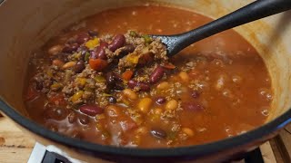 Chili Recipe  How to Make Homemade Chili  Easy Delicious One Pot Meal  The Hillbilly Kitchen [upl. by Freytag]