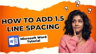 Microsoft Word Tutorial How to Add 15 Line Spacing [upl. by Adnilym]