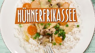 Selbstgemachtes Hühnerfrikasse  Die einfachsten Rezepte der Welt [upl. by Martsen]