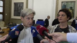 Bari Judith Butler riceve nellaula magna dellAteneo il dottorato honoris causa in Gender Studies [upl. by Allehcim]