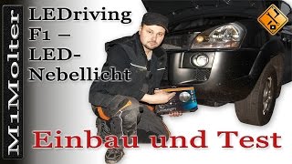 LEDriving F1 – LED Nebellicht Einbau und Test von M1Molter [upl. by Jedd370]