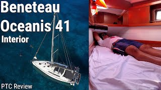 Beneteau Oceanis 41 Sailboat Tour Interior PTC Review [upl. by Shandra887]