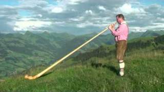 Engelbert Engel aus Tirol  Ein Schweizer spielt Alphorn  Live CD Alphornteffen in den Bergen [upl. by Venus165]