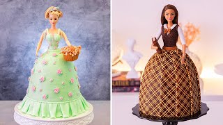 AESTHETIC Barbie Cakes  CottageCore Vs Dark Academia Aesthetics [upl. by Pip919]