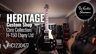 Heritage Custom Shop Core Collection H150 Ebony Ltd  The Guitar Showroom UK [upl. by Iliam178]