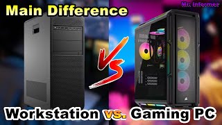 Difference Between a Workstation and a Gaming PC [upl. by Eesak962]