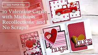 25 Valentines Day Cards  Recollections Paper Pads Michaelscom [upl. by Vasilis]