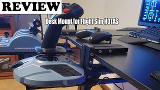 Desk Mount for Flight Sim HOTAS Setup  Review 2023 [upl. by Claiborne]