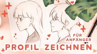 Tutorial MangaGesicht zeichnen Seitenansicht für Anfänger [upl. by Tearle853]