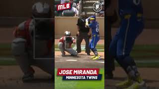 JOSE MIRANDA IMPONE RECORD DE HITS Y HACE HISTORIA EN MLB mlb josemiranda minnesotatwins [upl. by Adnirol]