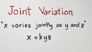 Joint Variation  Equation and Constant of Variation  Grade 9 Math Second Quarter [upl. by Yerak]