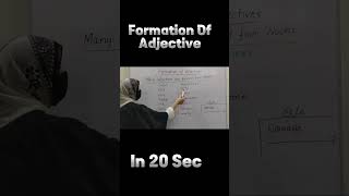 Adjective  English Grammer  Learn in 10 sec [upl. by Icyac]