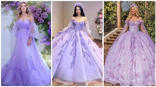 beautiful bridal ball gown dress  lavender ball gowns  cindrella ball gowns weddingattire [upl. by Reinhart974]