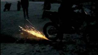 dubbbörn ktm 125 exc burnout [upl. by Namara]