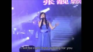 張靚穎Jane Zhang【Right Here Waiting】20070728北京演唱會 [upl. by Nemad]