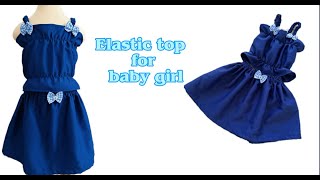 Very Easy and Beautiful baby Frock cutting and Stitching How to cut and stitch baby girl frock 💗 [upl. by Karalynn491]